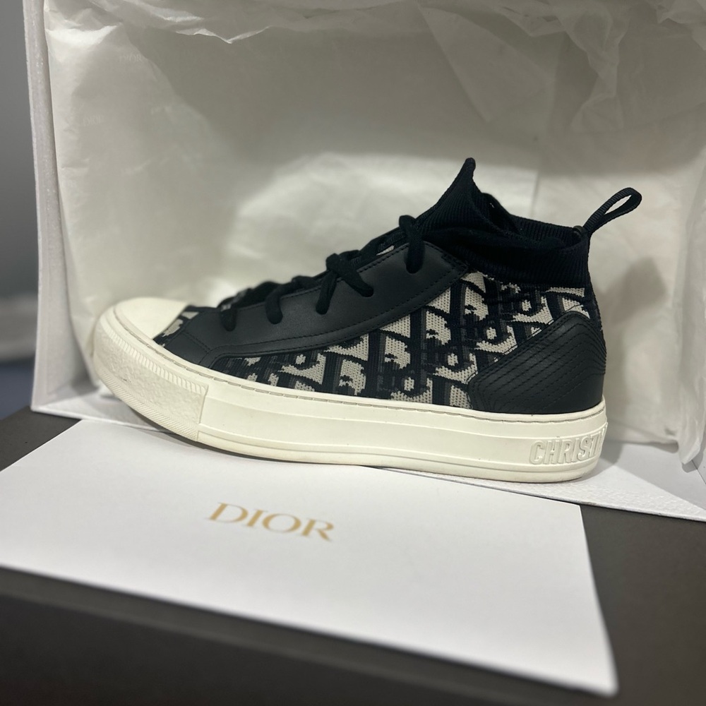 Dior Monochrome High-Top Sneakers